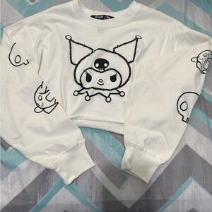 Forever 21 Hello Kitty Cropped Long Sleeve